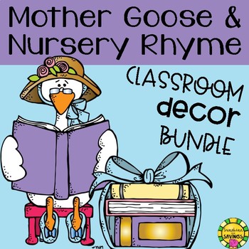 Preview of Mother Goose Nursery Rhyme Classroom Decor