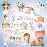Mother Goose Nursery Rhymes ClipArt set instant download P