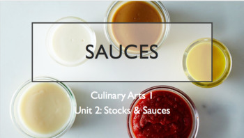 Preview of Mother Sauces Unit