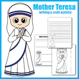 Mother Teresa of Calcutta Craft & Writing Activities | Wom