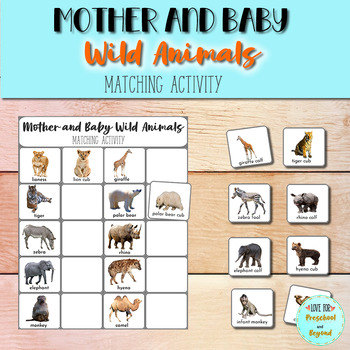 Mother And Baby Animal Match Teaching Resources | TPT
