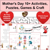 Mother's Day 2024 10+ Activities, Games, Puzzles & Craft: 