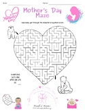 Mother's Day 2024 Freebie Maze Printable Activity Worksheet