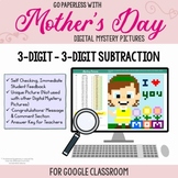 Mother's Day 3-Digit Subtraction Digital Mystery Picture G