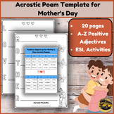 Mother's Day Acrostic Poem Template