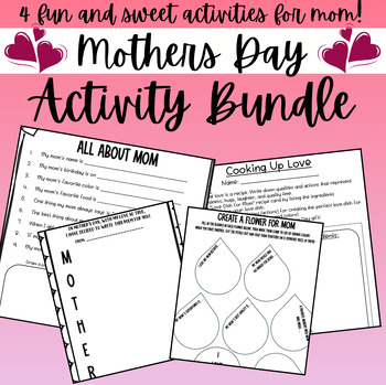 Preview of Mother's Day Activities - 4 included!
