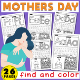 Mother's Day Activities | Alphabet Worksheets | Letter Rec