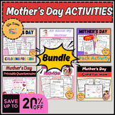 Mother’s Day Activities Bundle ,  Worksheets All about  my
