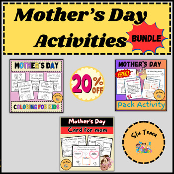 Preview of Mother’s Day Activities Bundle , Worksheets, Happy Mother's Day Printable pack