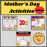 Mother’s Day Activities Bundle , Worksheets, Happy Mother'