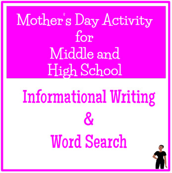Preview of Mother's Day Activities - Informational Writing and Word Search