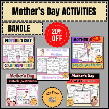 Preview of Mother’s Day Activities Pack ,  Printable Worksheets ,All About My Mom