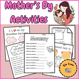 Mother's Day Activities,Printable All about Mom Worksheets