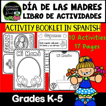 Preview of Mother's Day Activities in SPANISH/Día de Las Madres Actividades en ESPAÑOL