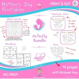 Mother's Day Activity Bundle:  Word Search, Wordokus (Word