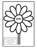 Mother's Day Affirmations Worksheet, with adapted lines an