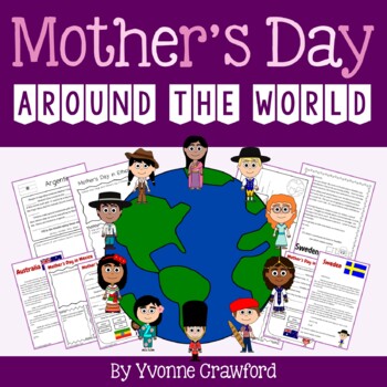 Preview of Mother's Day Around the World Literacy 15 countries PDF +Google Slides