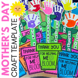 Mother's Day BLOOM Flower Pot Handprint Craft | Personaliz