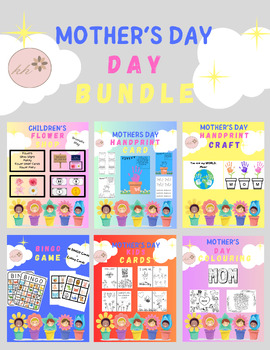 Preview of Mother's Day BUNDLE | Cards, Coupons, Crafts, Coloring, Spring Games and More!