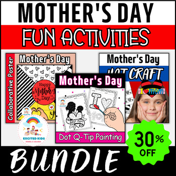 Preview of Mother's Day BUNDLE - I Love Mom Fun Activities PACK