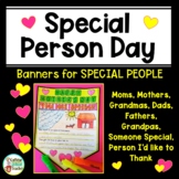 Mother's Day Father's Day and Special Person Day Banners