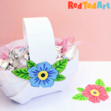 Mother's Day Basket Craft/ Craftivity - with & without tem