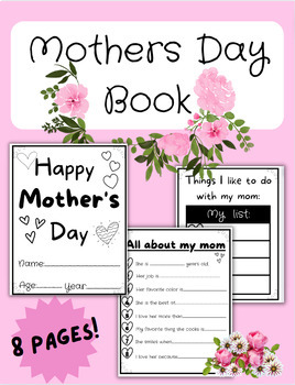 Preview of Mother's Day Book- All About My Mom