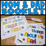 Mother's Day Booklet | Father's Day Booklet | 1st Grade Mo