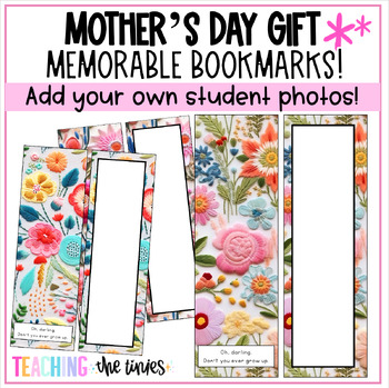 Preview of Mother's Day Bookmark Craft/Gift Idea