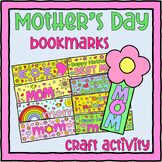 Mother's Day Bookmarks Coloring and Craft Activity