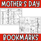 Mother's Day Bookmarks to Color | Mother's day Coloring Bookmarks