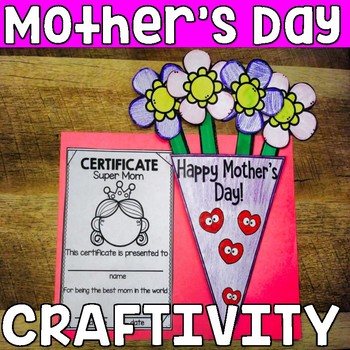 Mother's Day Bouquet and Certificate CRAFTIVITY by Bilingualville