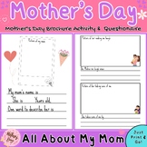 Mother's Day Brochure Activity & Mother's Day questionaire