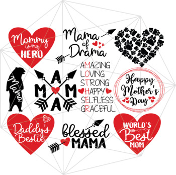 Download Mother S Day Bundle 10 Svg Cutting Files Happy Mother S Day By Cute Graphic SVG, PNG, EPS, DXF File