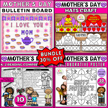 Preview of Mother's Day Bundle: Reading Passages, Crafts, Bulletin Board Decor & Activities