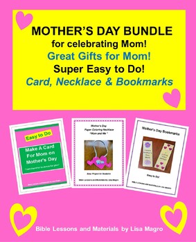 Preview of Mother's Day Bundle - 3 Activities/Projects for Students to Do for their Mom!