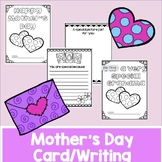 Mother's Day Card/Booklet  - Writing Activity (Includes al