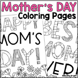 Mother's Day Card Coloring Pages PreK Kinder 1st 2nd 3rd 4