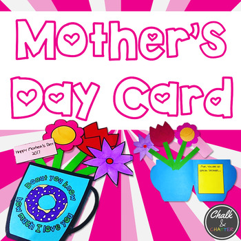 Mother's Day Card Craft by Chalk and Chatter | Teachers Pay Teachers
