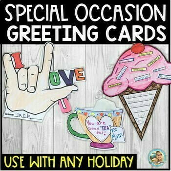 Preview of Greeting Cards | Valentine's Day Cards | Parent Gifts | Christmas Cards