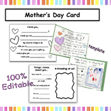 Mother's Day Card Inclusive Editable Template