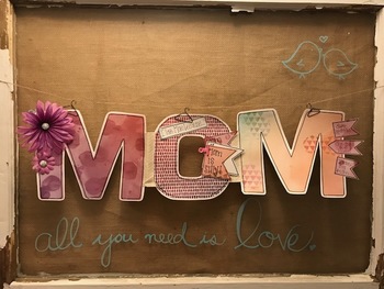 Preview of Mother's Day Card  "M-O-M"