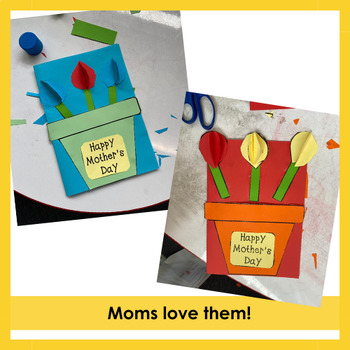 Mother's Day Card Paper Craft by Little Learner Hub | TPT