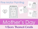 Mother’s Day Card | Q Tip and Finger Painting Art | Bear T