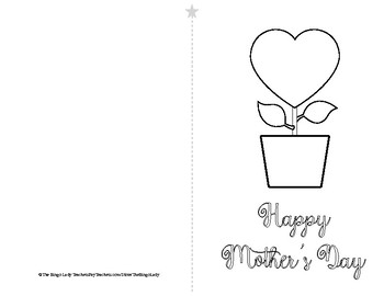 Mother's Day Card Template by MrsKsSimpleGems | TPT