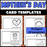 Mother's Day Card Template Craft | Fine Motor Scissors Act
