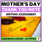 Mother’s Day Card - Thank You Note Writing with Easy Slide