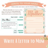 Mother's Day Card® Write A Letter to Mom Reading & Writing