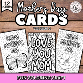 Mother’s Day Card, Mother’s Day Coloring Card, Mother’s Da