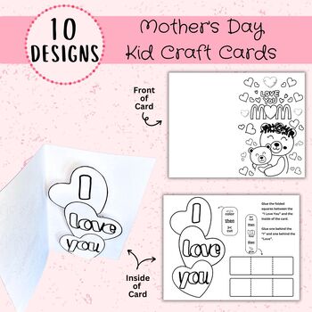 Preview of Mother's Day Cards: Set of 10 Cards for the Holiday!
